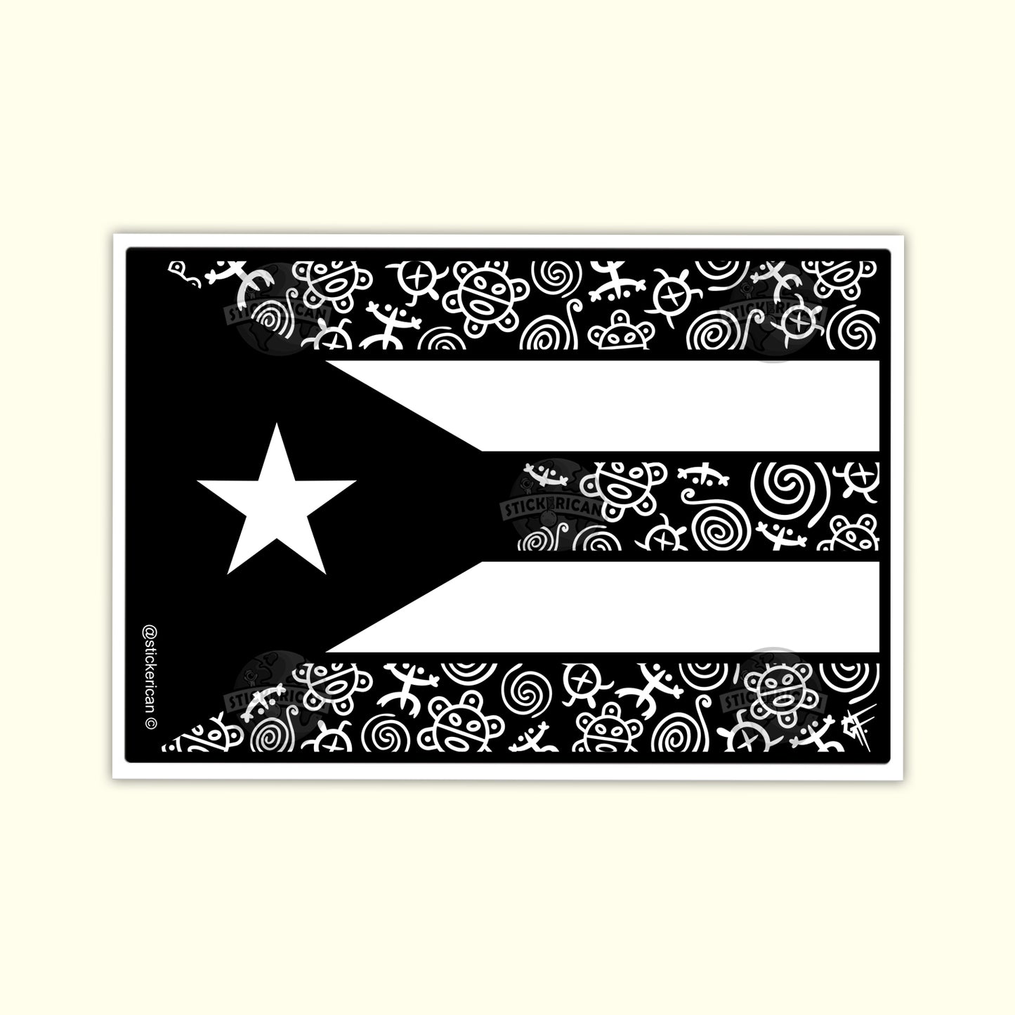 Bandera Taína Negra