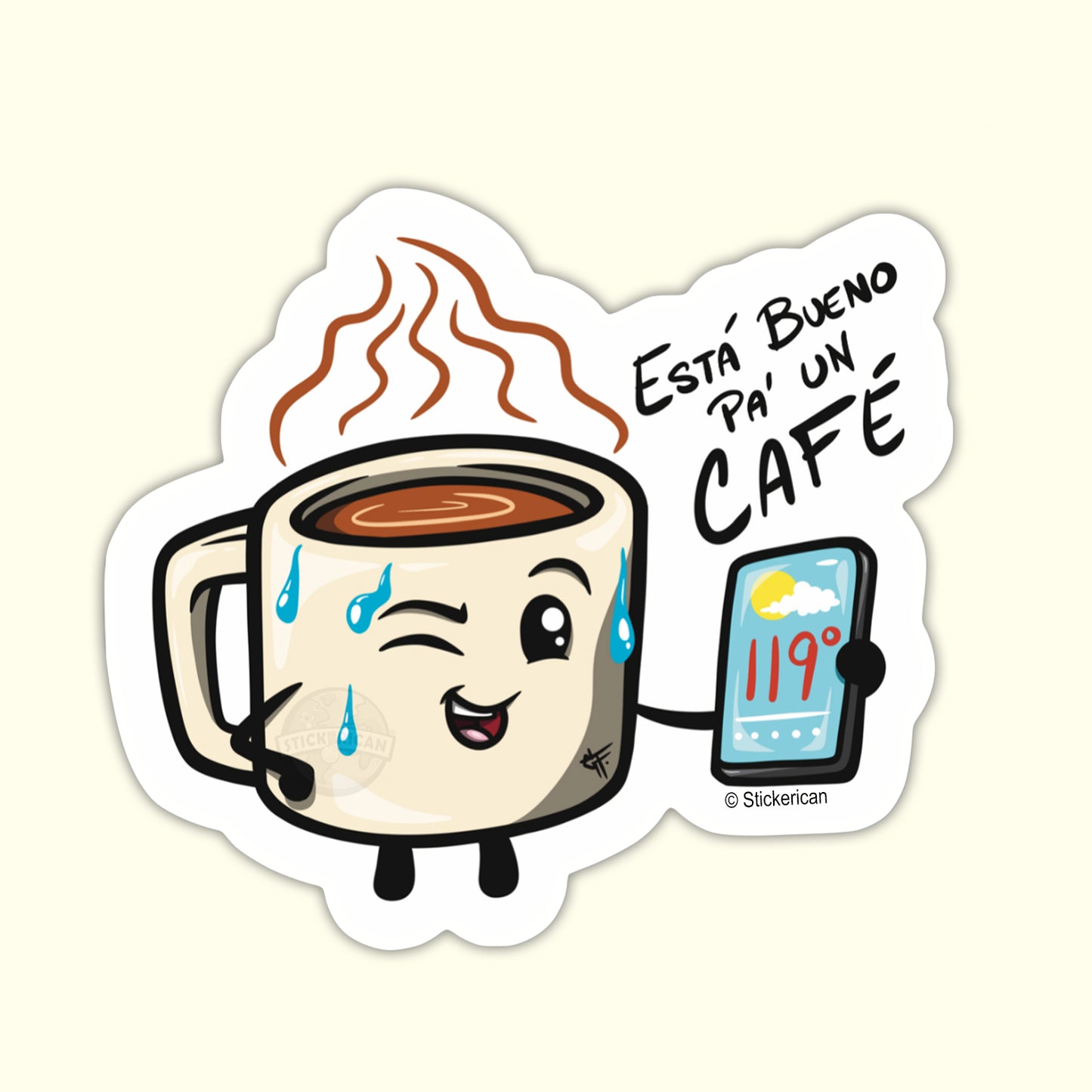 “Está bueno pa’ un café”