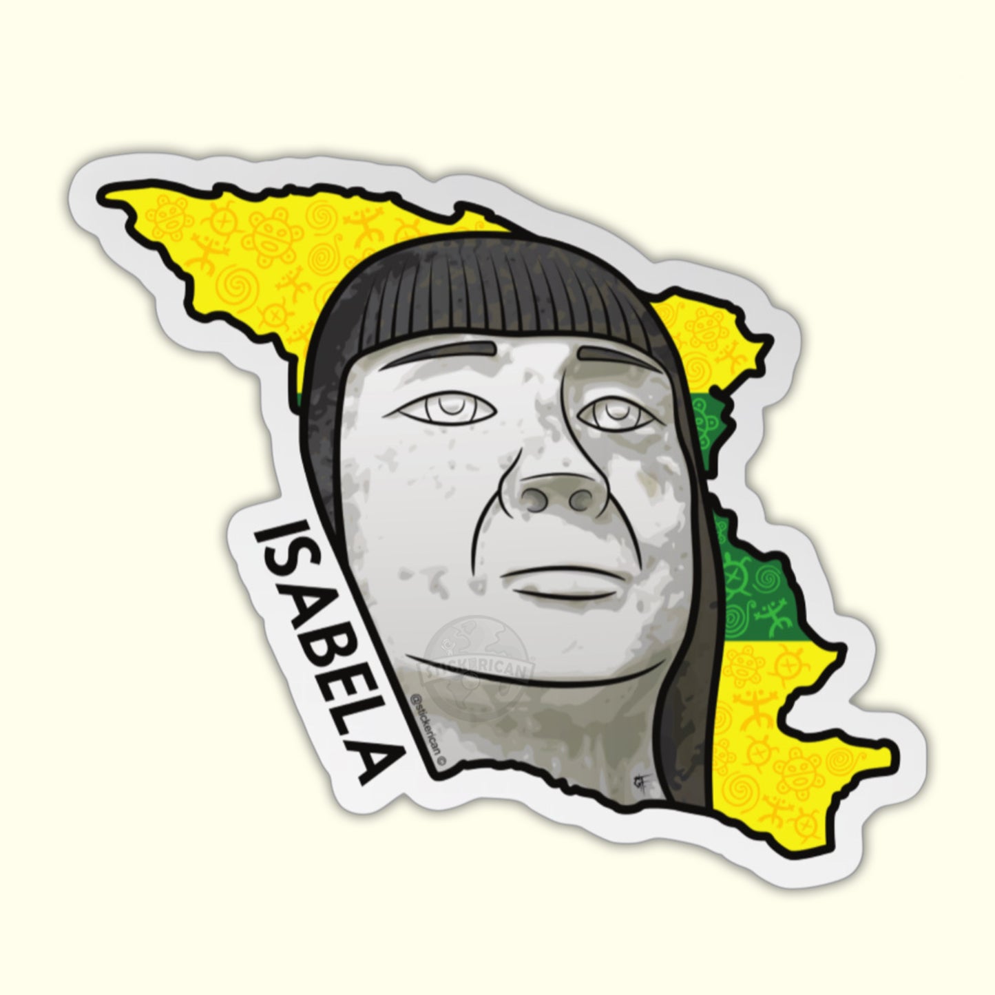 “Cara del Indio” - Metallic Sticker
