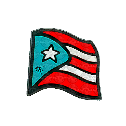 "Bandera de Puerto Rico" - Croc Charm