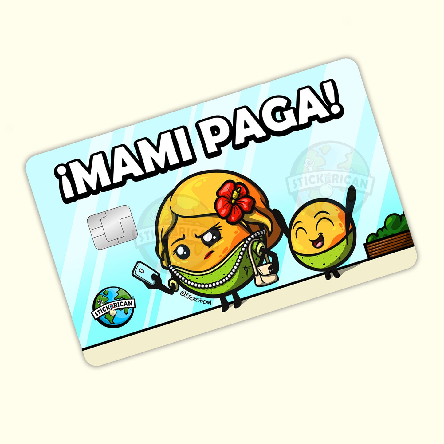 Mami Paga - Sticker para Tarjeta de Crédito