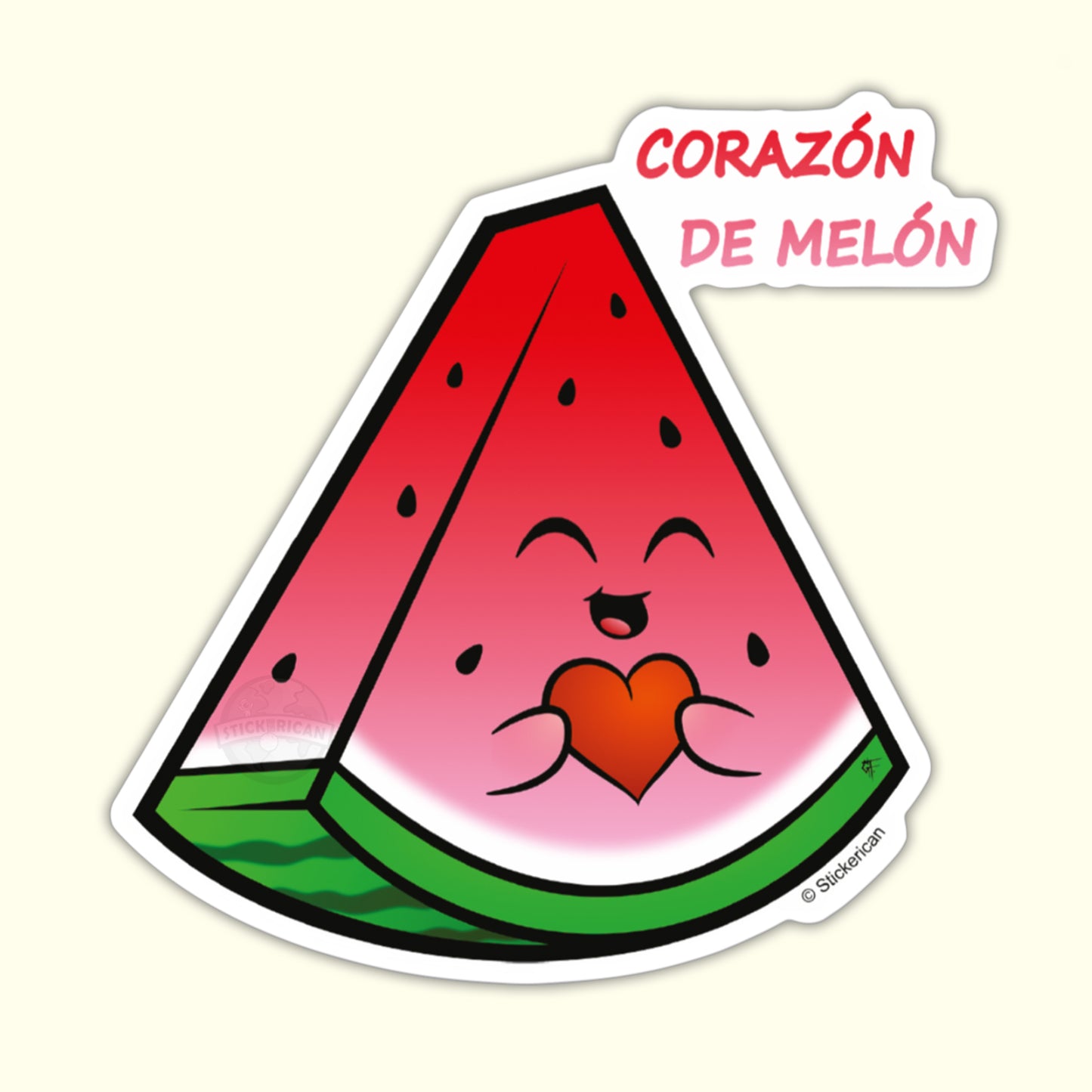 “Corazón de Melón” - Original Sticker