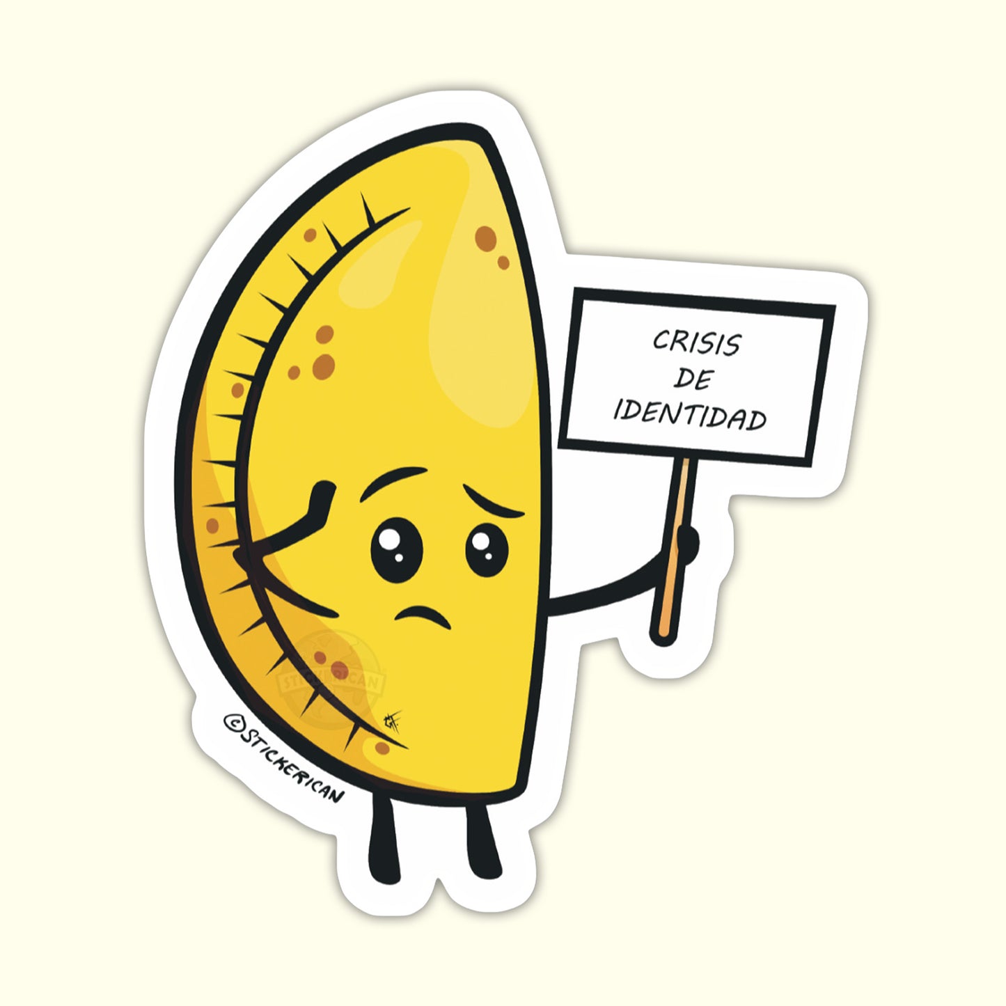 “Pastelillo en Crisis” - Original Sticker