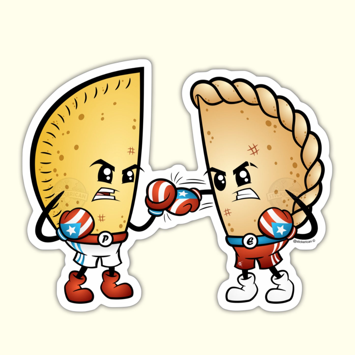 “Pastelillo vs. Empanadilla” - Original Sticker