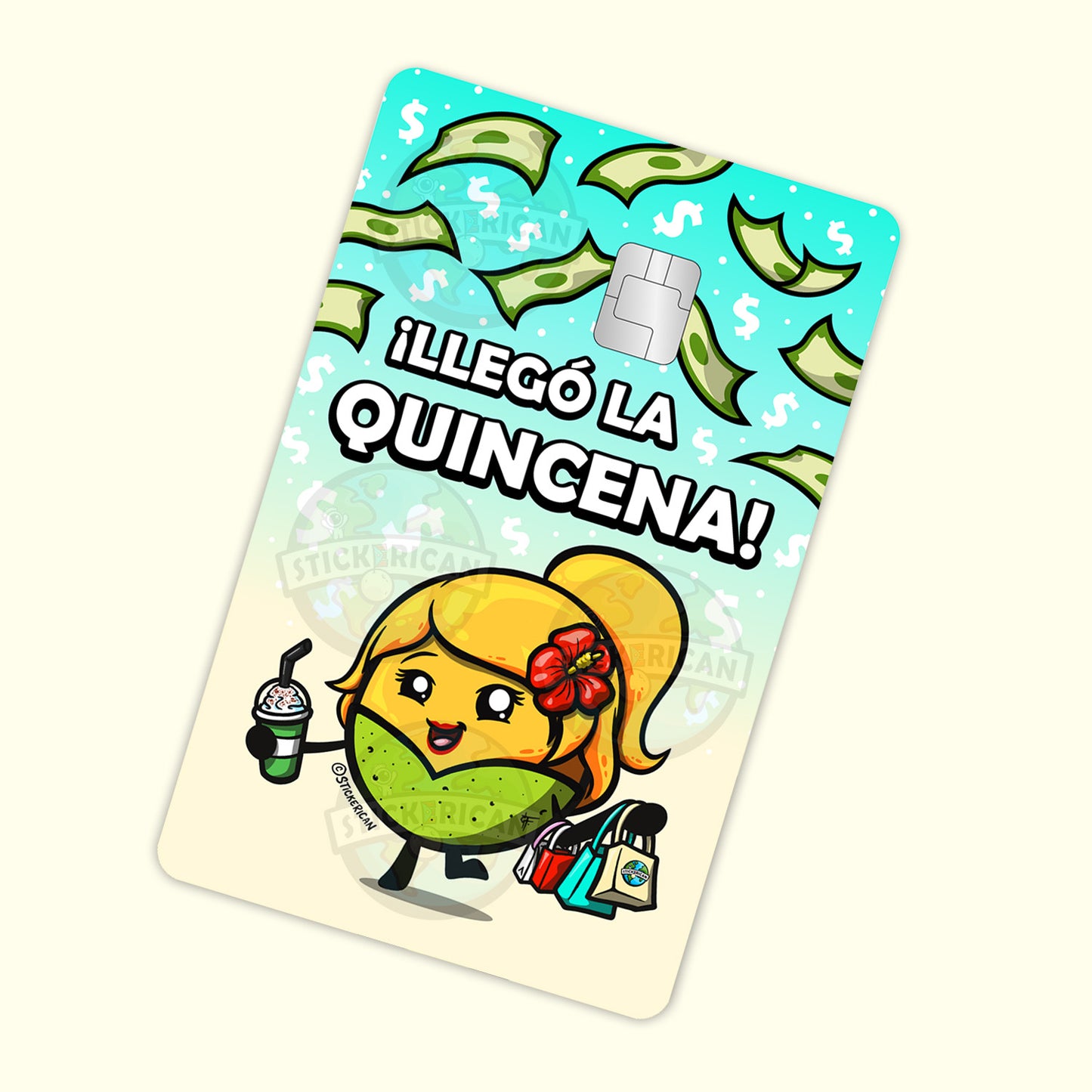 Llegó la Quincena - Sticker para Tarjeta de Crédito