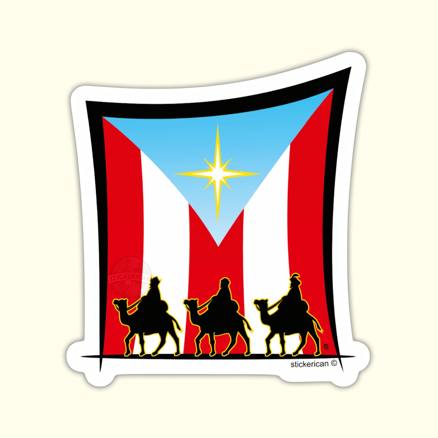 Los Tres Reyes Magos - Metallic Sticker