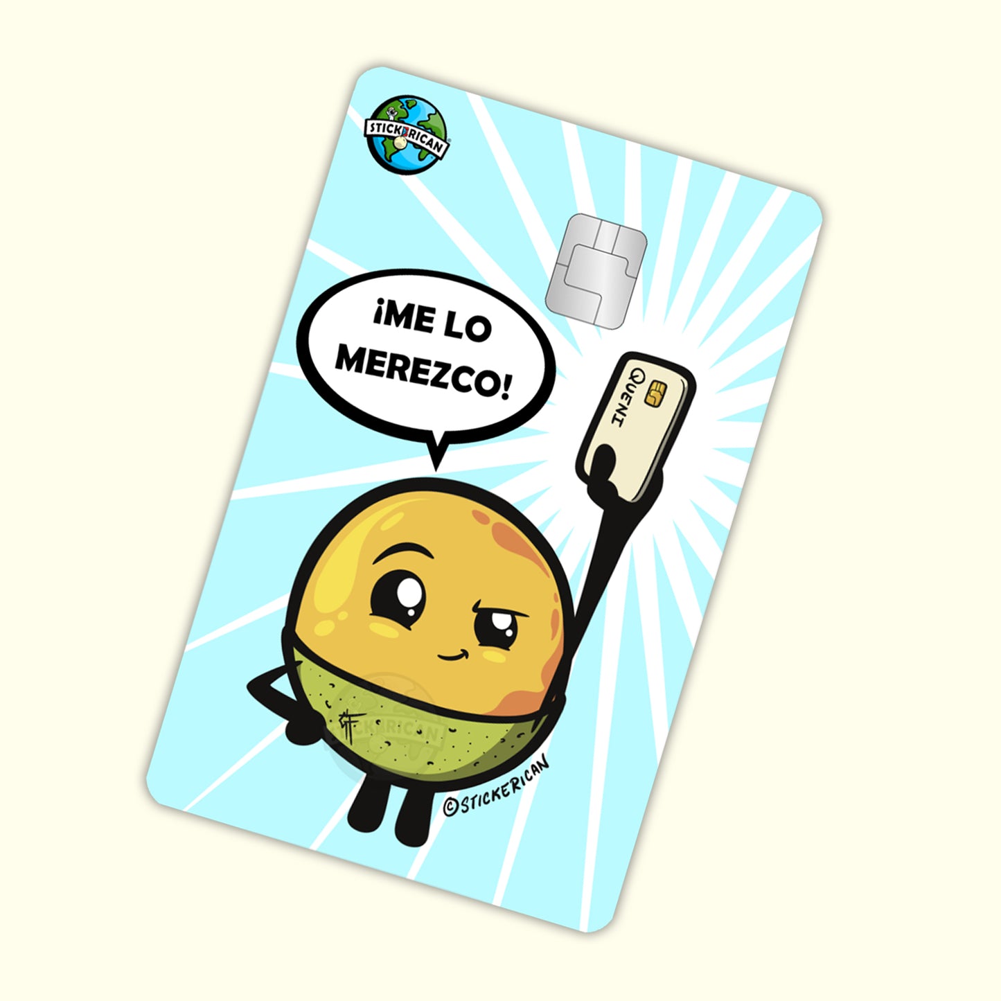 Me Lo Merezco - Sticker para Tarjeta de Crédito