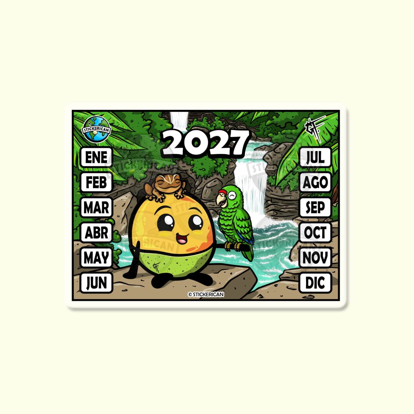 Explorando el Yunque - Marbete Sticker