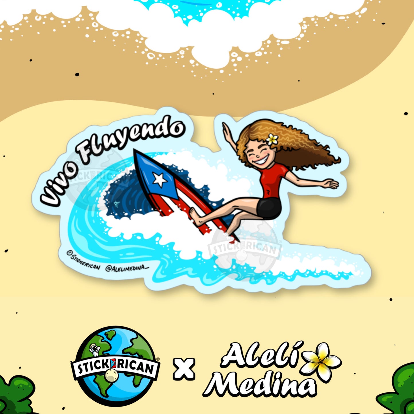 Vivo Fluyendo - Stickerican x Alelí Medina Collection