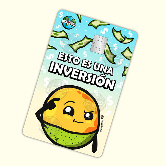 Esto es una Inversión - Sticker para Tarjeta de Crédito