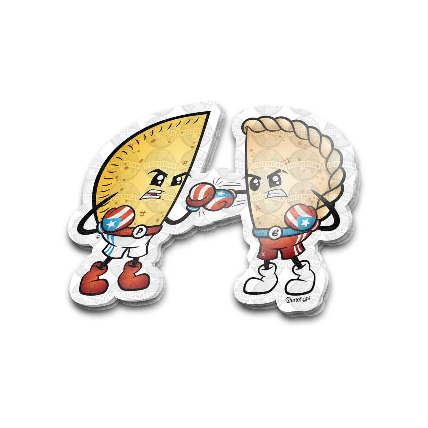 “Pastelillo vs. Empanadilla” - Original Sticker