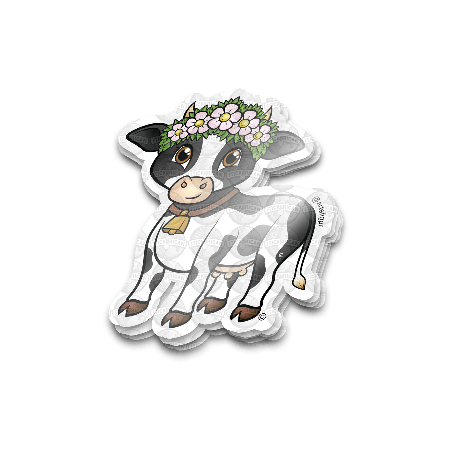 Cow with Flower Crown